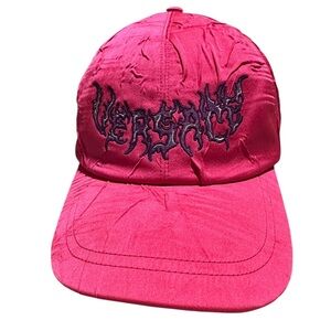 VERSACE Vibrant Pink Logo Cap